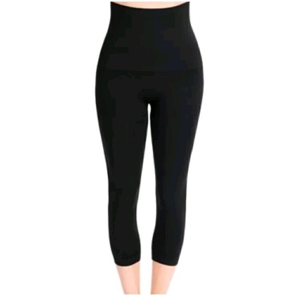 Belly Bandit Mothertucker Compression Capri Maternity Legging Black Women Size S